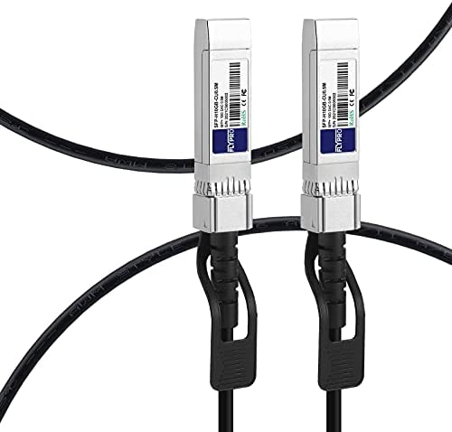0.5m(1.6ft) SFP+ Cable, 10G DAC Cable, FLYPROFiber SFP to SFP Twinax Cable, Passive DAC Cable for Cisco SFP-H10GB-CU0.5M, Ubiquiti, Netgear, Mikrotik, Supermicro | Length Options: 0.5m-7m |