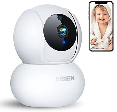 1080P Wi-Fi Camera, Baby Monitor with Camera and Audio-2.4GHz Home Security Camera, Pet Camera with 2-Way Audio,Motion Tracking,Night Vision,Cry Detection,Remote Pan-Tilt, Local Storage and Cloud