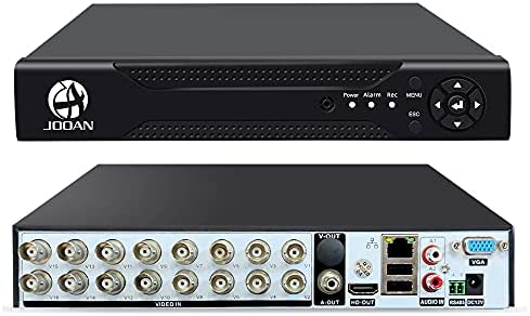 16 Channel 2MP 1080P DVR Recorder Hybrid 5-in-1 DVR H.265 16CH Security Digital Video Recorder Support Analog AHD/ IP /TVI/CVBS/CVI Camera (No Hard Drive)
