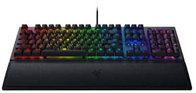Razer BlackWidow V3 Mechanical Gaming Keyboard: Green Mechanical Switches – Tactile & Clicky – Chroma RGB Lighting – Compact Form Factor – Programmable Macro Functionality – USB Passthrough (Renewed)