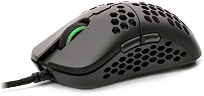HK Gaming Mira M Ultra Lightweight Honeycomb Shell Wired RGB Gaming Mouse – Up to 12 000 cpi | 6 Buttons – 63g Only ( Mira-M , Black )