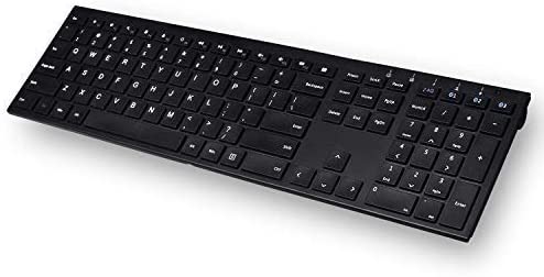 Wireless Keyboard Mouse Combo, cimetech Compact Full Size Wireless Keyboard and Mouse Set (KF001 Black)