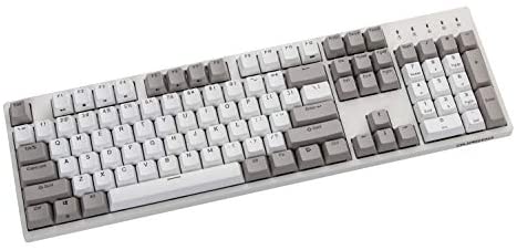 Durgod Taurus K310 Mechanical Gaming Keyboard – 104 Keys – Double Shot PBT – NKRO – USB Type C (Cherry Red, White)