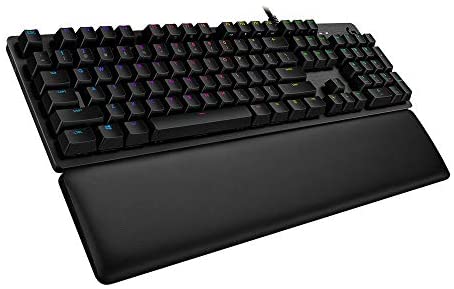 Logitech G513 Carbon LIGHTSYNC RGB Mechanical Gaming Keyboard with GX Blue Switches – Clicky