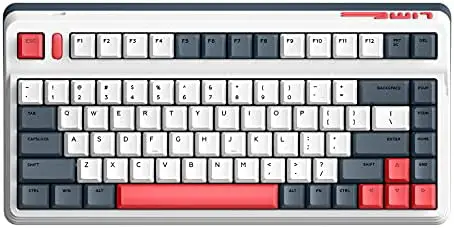 IQUNIX L80 Gaming Keyboard, 2.4G Wireless Mechanical Keyboard with Cherry MX Red Switch, Compact 83 Keys Hot Swappable Keyboard for Windows/Mac/Android/iOS