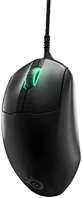SteelSeries Prime FPS Gaming Mouse – 18,000 CPI TrueMove Pro Optical Sensor – 5 Programmable Buttons – Magnetic Optical Switches – Brilliant Prism RGB Lighting – Black