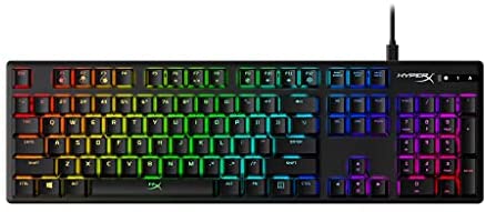 HyperX Alloy Origins – Mechanical Gaming Keyboard, Software-Controlled Light & Macro Customization, Compact Form Factor, RGB LED Backlit – Tactile HyperX Aqua Switch