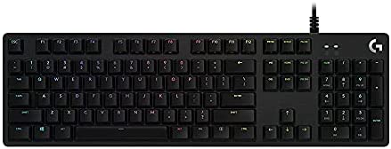 Logitech G512 SE Lightsync RGB Mechanical Gaming Keyboard with USB Passthrough – Black (Renewed)