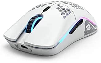 Glorious Model O Wireless Gaming Mouse – RGB Wireless Gaming Mouse (RENEWED) (Matte White)