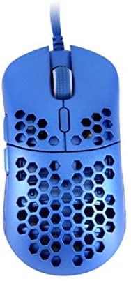 HK Gaming Mira M Ultra Lightweight Honeycomb Shell Wired RGB Gaming Mouse – Up to 12 000 cpi | 6 Buttons – 63g Only (Mira-M, Metallic Blue)