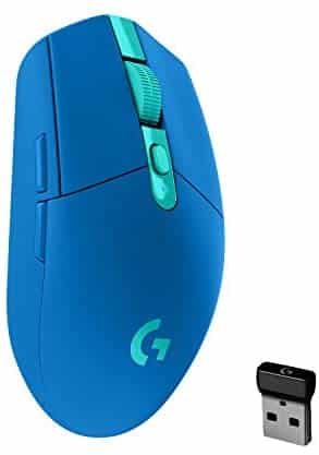 Logitech G305 LIGHTSPEED Wireless Gaming Mouse, Hero 12K Sensor, 12,000 DPI, Lightweight, 6 Programmable Buttons, 250h Battery Life, On-Board Memory, PC/Mac – Blue