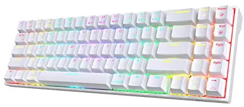 RK ROYAL KLUDGE RK71 70% RGB Wireless Mechanical Gaming Keyboard with Stand-Alone Arrow Keys & Function Keys, Brown Switches and Easy-Switch up to 6 Devices for Ultra-Low Latency Connection