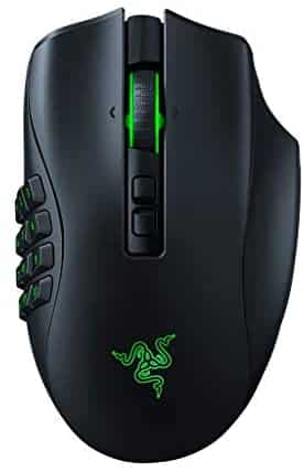 Razer Naga Pro Wireless Gaming Mouse: Interchangeable Side Plate w/ 2, 6, 12 Button Configurations – Focus+ 20K DPI Optical Sensor – Fastest Gaming Mouse Switch – Chroma RGB Lighting (Renewed)