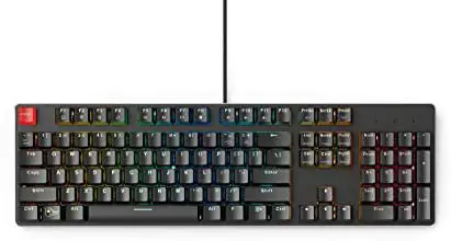 Glorious Modular Mechanical Gaming Keyboard – Full Size (104 Key) – RGB LED Backlit, Brown Switches, Hot Swap Switches (Black)(GMMK-BRN)