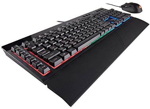 Corsair Gaming K55 + HARPOON RGB Gaming Keyboard and Mouse Combo (Renewed)