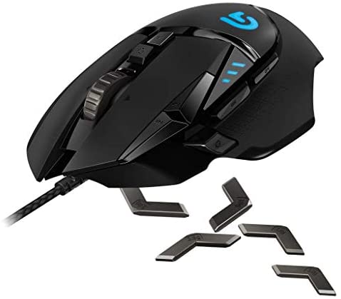 Logitech G502 Proteus Core Tunable Gaming Mouse with Fully Customizable Surface, Weight and Balance Tuning (Renewed) [Video Game]