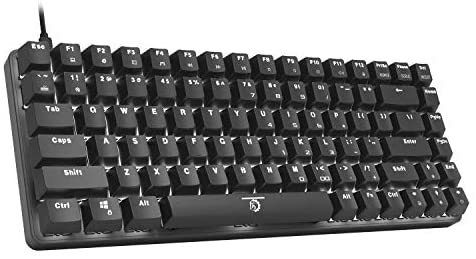 DREVO Excalibur 84-Key Cherry MX Switch Full Metal Mechanical Gaming Keyboard Cherry MX Red Switch with Specially Coated Keycaps Black Edition