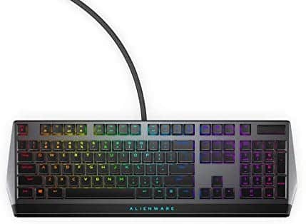 Alienware Low-Profile RGB Gaming Keyboard AW510K: Alienfx Per Key RGB LED – Media CONTROLS & USB Passthrough – Cherry MX Low Profile Red Switches (Renewed)