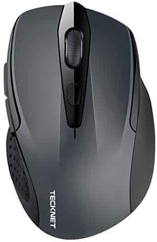 TeckNet 2600DPI Bluetooth Wireless Mouse, 12 Months Battery Life with Battery Indicator, 2600/2000/1600/1200/800DPI