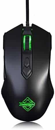 FIRSTBLOOD ONLY GAME. AJ52 Watcher RGB Gaming Mouse, Programmable 7 Buttons, Ergonomic LED Backlit USB Gamer Mice Computer Laptop PC, for Windows Mac OS Linux, Black