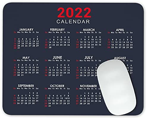Calendar for 2022 Year Mouse Pad Office Mouse Pad Gaming Mouse Pad Mat Mouse Pad