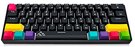 Asceny One – 60% Mechanical Keyboard, True RGB Lights, Spill Proof,Wired Budget 60% Keyboard (Gateron Brown)