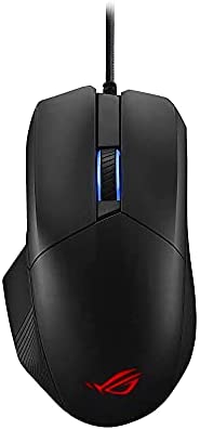ASUS Optical Gaming Mouse – ROG Chakram Core | Wired Gaming Mouse | Programmable Joystick, 16000 dpi Sensor, Push-fit Switch Sockets Design, Adjustable Mice Weight, Stealth Button, RGB Mouse (Renewed)