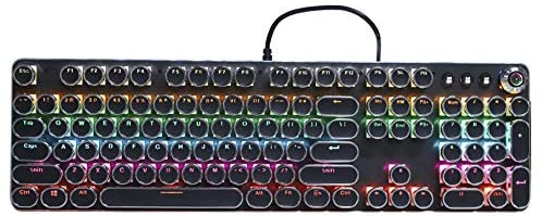 Gaming Keyboard, Use Metal Panel, Layout of High and Low Key Positions, Suitable for Using When Playing Game.