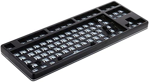 Drop CTRL High-Profile Mechanical Keyboard — Tenkeyless TKL (87 Key) Gaming Keyboard, Hot-Swap Switches, Programmable, Backlit RGB LED, USB-C, Doubleshot PBT, Aluminum (Black, Barebones)