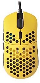 HK Gaming Mira S Ultra Lightweight Honeycomb Shell Wired RGB Gaming Mouse – Up to 12 000 cpi | 6 Buttons – 61g Only (Mira-S, Bumblebee)