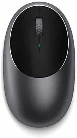 Satechi Aluminum M1 Bluetooth Wireless Mouse with Rechargeable Type-C Port – Compatible with Mac Mini, iMac Pro/iMac, MacBook Pro/Air, 2020/2018 iPad Pro, 2012 & Newer Mac Devices (Space Gray)