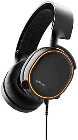 SteelSeries Arctis 5 – RGB Illuminated Gaming Headset with DTS Headphone: X v2.0 Surround – for PC and PlayStation 4 – Black