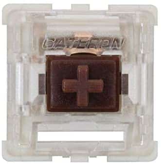 Gateron ks-9 Mechanical Key Switches for Mechanical Gaming Keyboards | Plate Mounted (Gateron Silent Brown, 65 Pcs)