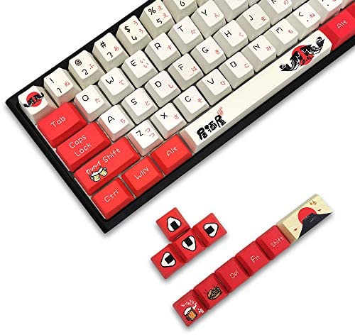 SDYZ Custom Keycaps-Keycaps 60 Percent, Suitable for GK61/GK64/RK61/Anne/GH60 /ALT61 Mechanical Keyboards, 71 Key Set, OEM Profile PBT Keycaps (IZAKAYA Keycaps)