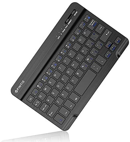 Fintie 7-Inch Ultrathin (4mm) Wireless Bluetooth Keyboard for Android Tablet Samsung Galaxy Tab E/Tab A/Tab S, ASUS, Lenovo and Other Android Devices