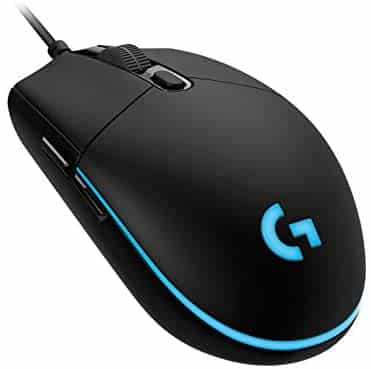 Logitech G PRO Wired Gaming Mouse, Hero 16K Sensor, 16000 DPI, RGB, Ultra Lightweight, 6 Programmable Buttons, On-Board Memory, Built for Esport, PC / Mac – Black (German Packaging)