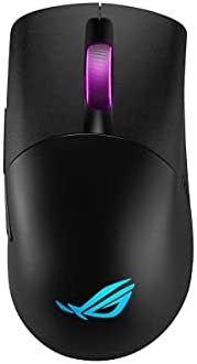 ASUS ROG Keris Wireless Lightweight Gaming Mouse (ROG 16,000 DPI Sensor, Push-fit Switch sockets, swappable Side Buttons, ROG Omni Mouse feet, ROG Paracord and Aura Sync RGB Lighting) (Renewed)