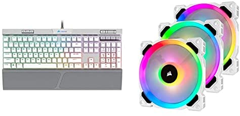 Corsair K70 RGB MK.2 SE Mechanical RAPIDFIRE Gaming Keyboard – RGB LED Backlit,CH-9109114-NA & LL Series, LL120 RGB, 120mm RGB LED Fan, Triple Pack with Lighting Node PRO,CO-9050092-WW