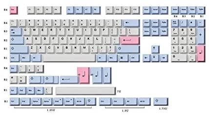 HK Gaming Dye Sublimation Keycaps | Cherry Profile | Thick PBT Keysets for Mechanical Keyboard (139 Keys, Dreamer)