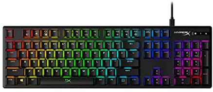 HyperX Alloy Origins – Mechanical Gaming Keyboard – Software-Controlled Light & Macro Customization – Compact Form Factor – Linear Switch – HyperX Red – RGB LED Backlit (Renewed)