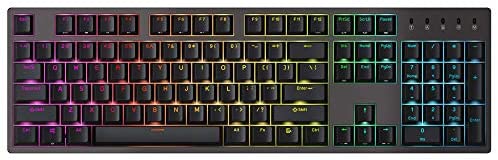 Durgod Taurus K310 Nebula Mechanical Gaming Keyboard – 104 Keys – Double Shot PBT – USB Type C [ RGB Backlit]
