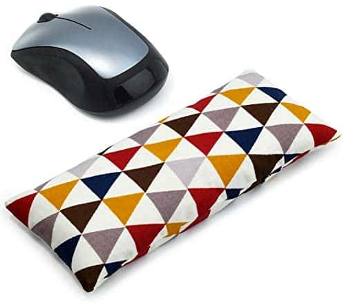 Mouse Wrist Rest Support Pad – Ergonomic Mouse Pad with Wrist Support for Computer, Laptop, Office Work, PC Gaming, Massage Ergobeads (Triangle)
