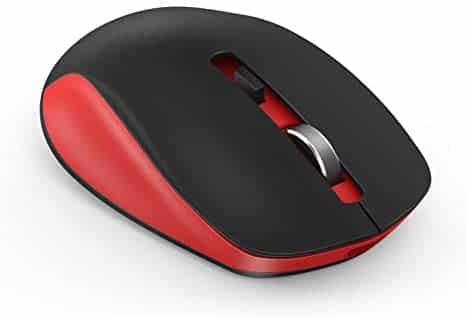 Wireless Mouse, seenda 2.4G Wireless Computer Mouse with Nano Receiver 3 Adjustable DPI Levels, Portable Mobile Optical Mice for Laptop, PC, Chromebook, Computer, Notebook (Red & Black)