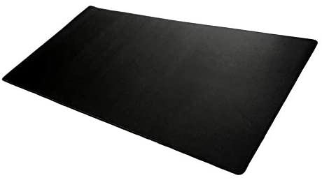 Extended Plus Size Gaming Mouse Pad – Anti Slip Rubber Base – Stitched Edges – Large Desk Mat – 36″ x 18″ x 0.16″ (Extended Plus, All Black/No Logo)
