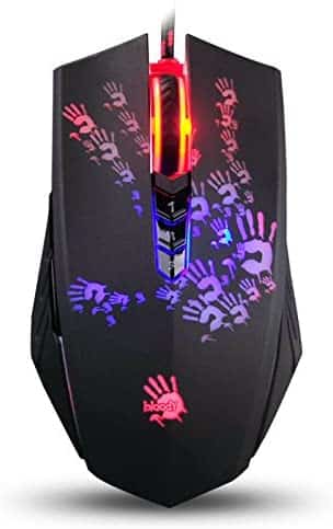 Bloody Optical Gaming Mouse with Light Strike (LK) Switch & Scroll – Fully Programmable and Advance Macros (A60)