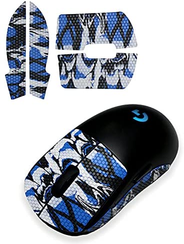 Mouse Grip Tape Gaming Mouse Games Absorbent Anti-Slip Grip Tape Fit Design for GPW，Both Sides of The Mouse, Grasp Improve Game Technology Black Blue White
