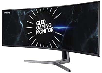 Samsung Double QHD CRG9 Series 49-Inch Curved Gaming Monitor (LC49RG90SSNXZA), Black (Renewed)