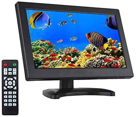 Eyoyo 12 Inch 16:9 Mini TFT LCD HDMI HD Monitor Screen 1366×768 Resolution with HDMI VGA BNC AV Input for PC Display