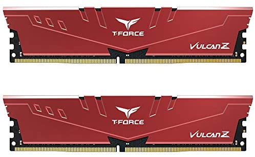 TEAMGROUP T-Force Vulcan Z DDR4 16GB Kit (2x8GB) 3000MHz (PC4-24000) CL16 Desktop Memory Module Ram (Red) – TLZRD416G3000HC16CDC01
