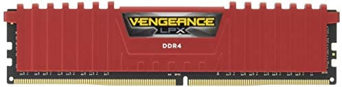 Corsair Vengeance LPX 8GB (1 x 8GB) DDR4 DRAM 2400MHz (PC4-19200) C16 Memory Kit, Red